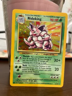 Pokemon TCG Nidoking Base Set 11/102 Holo WOTC Wizards Card LP/NM - Image 1
