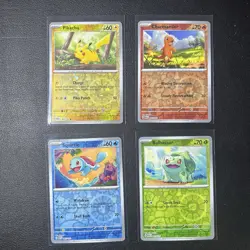 Costco 151 Mini Tin Promo Cards - 4× Cosmo Reverse Holo Card Set - Pokemon TCG! - Image 1