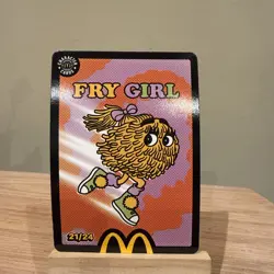 Fry Girl 21/24 Mcdonalds Trading Cards 2026 UnRedeemed trading card - Image 1