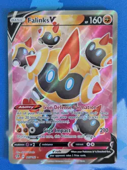 Falinks V 185/192 - Ultra Rare - Rebel Clash - Pokemon Card NM - Image 1