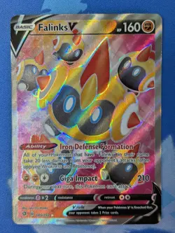 Falinks V 185/192 - Ultra Rare - Rebel Clash - Pokemon Card NM - Image 2