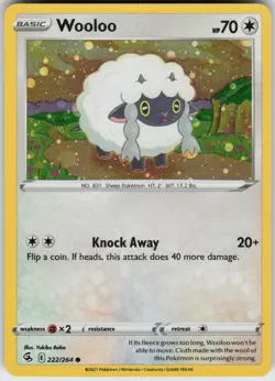 Holo Foil Wooloo - (Cosmos Holo) 222/264 Promo Miscellaneous Cards & Products - Image 1