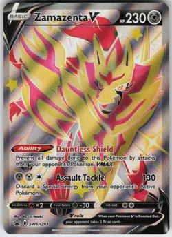 Holo Foil Zamazenta V (Shiny) - SWSH293 Promo SWSH: Sword & Shield Promo Cards N - Image 1