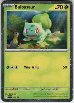 Holo Foil Bulbasaur - (Cosmos Holo) 046 Promo SV: Scarlet & Violet Promo Cards - Image 1