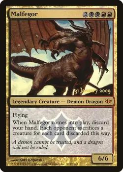 2x Malfegor - Foil Prerelease Promo Prerelease Events MP MTG - Image 1