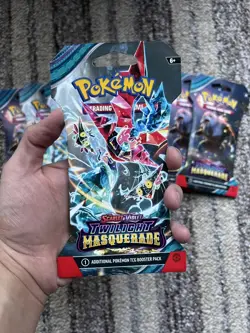 Pokemon Scarlet & Violet Twilight Masquerade 9x Sealed Booster Pack - Image 1