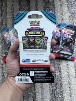 Pokemon Scarlet & Violet Twilight Masquerade 9x Sealed Booster Pack - Image 3