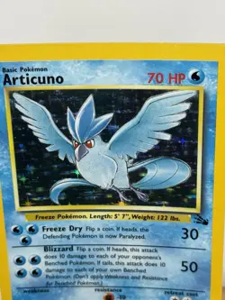 Pokemon TCG Articuno 2/62 Fossil Set Holo Rare WOTC 1999 NM - Image 2