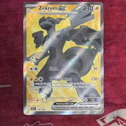 Zekrom ex 158/086 - Pokemon TCG Black Bolt - Full Art Ultra Rare - NM - Image 1