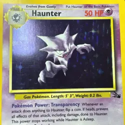 Haunter 6/62 Fossil Holo Pokemon - Image 5