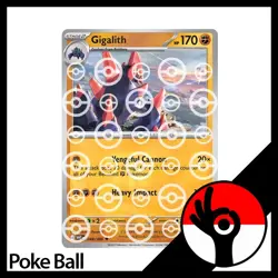 Pokemon TCG: White Flare - PokeBall Reverse Holo - 048/086 - Gigalith - Image 1