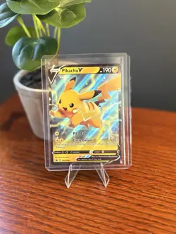 Pokemon Pikachu v TCG Sword & Shield SWSH063 Holo Promo Near Mint - Image 1