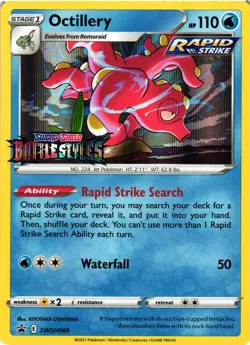 Pokemon TCG Octillery (Prerelease) SWSH089 Sword & Shield Promo VLP - Image 1