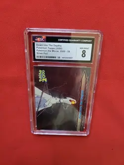 Pokemon: Down Into the Depths #58 SILVER FOIL Topps 2000 Vintage - CGC 8 - B18 - Image 4