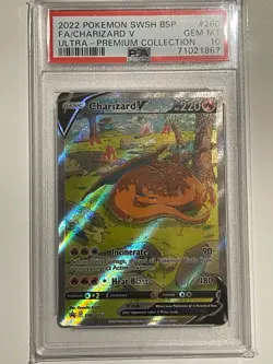 PSA 10 GEM MINT BSP Charizard V SWSH260 Pokemon UPC Ultra Premium Collection - Image 1