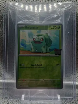 Bulbasaur 151 STAMPED Promo 001/165-SEALED Best Buy Exclusive Pokemon - Image 1