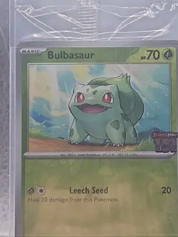 Bulbasaur 151 STAMPED Promo 001/165-SEALED Best Buy Exclusive Pokemon - Image 5
