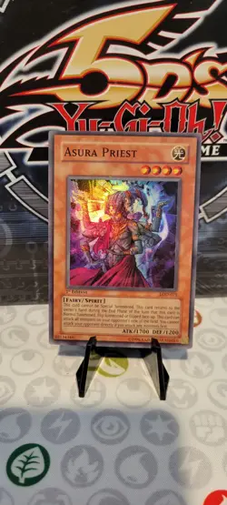 Yu-Gi-Oh TCG Asura Priest LOD-071 1st Edition Super Rare Near Mint NM - Image 1