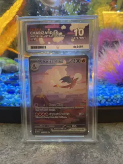 Pokemon Charizard ex 199/165 - 151 Special Illustration Rare - ACE 10 Gem Mint - Image 1