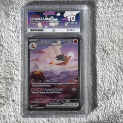 Pokemon Charizard ex 199/165 - 151 Special Illustration Rare - ACE 10 Gem Mint - Image 1