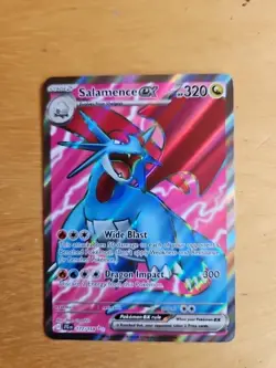Pokemon TCG Salamance EX Full Art Card 177/159 Journey Together - Image 1