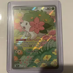 Shaymin - 185/182 - Illustration Rare - Destined Rivals - Pokemon Card - NM/M - Image 1
