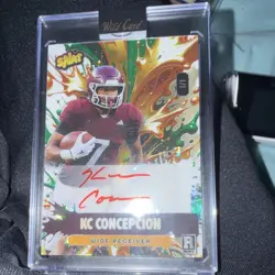 Wild Card Splat KC Concepcion Rookie 1/1 Football Card - Auto - Pandora - Image 1