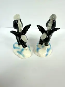VINTAGE Disney Fantasia Baby Black Pegasus Porcelain Figurines JAPAN Lot Of 2 - Image 4