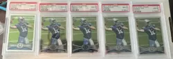 5 Count Lot Andrew Luck 2012 Topps Chrome #1 Rookie RC PSA 10 - Image 1