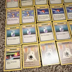 Pokemon TCG Base Set Professor Oak Bill Trainer Energy Lot 58 Cards - Image 4