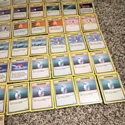 Pokemon TCG Base Set Professor Oak Bill Trainer Energy Lot 58 Cards - Image 5