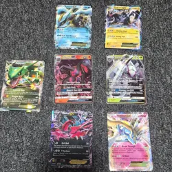 Pokemon TCG Foil EX GX Card Lot - Kyurem, Zekrom, Rayquaza, Salazzle, Golisopod - Image 1