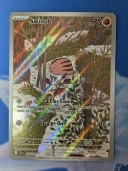 Swinub 165/159 - Illustration Rare Journey Together - Pokemon TCG Card NM - Image 1