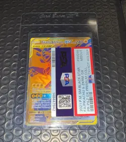 Pikachu & Zekrom GX #SM248 Sun & Moon Pokemon Promo Card - PSA N8 MISCUT ERROR - Image 2