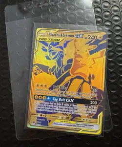 Pikachu & Zekrom GX #SM248 Sun & Moon Pokemon Promo Card - PSA N8 MISCUT ERROR - Image 4