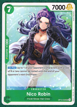 Nico Robin - Carrying On His Will OP13-032 - One Piece CCG Card - Image 1