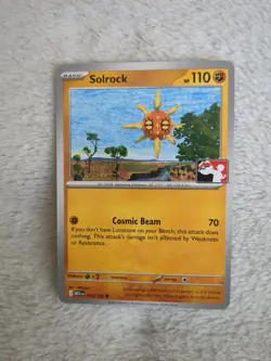 Solrock 075/132 Non Holo Pokemon Prize Pack Series 8 Promo Pokemon Card - Image 1