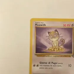 Pokemon Meowth & Persian Base Set Lot 2 Cards Nintendo Italian 1999 - Image 4