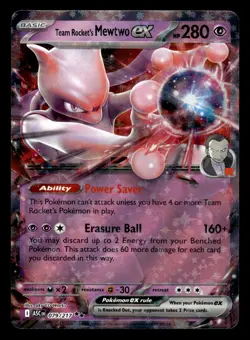 Team Rocket's Mewtwo ex 079/217 Ascended Heroes Pokemon Card - Image 1