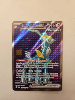 Pokemon Card Iron Crown EX 191/162 Ultra Rare Temporal Forces - Image 1