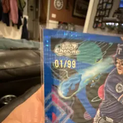 Topps 2025 Cosmic Chrome Blue Moon Refractor Dustin Harris Rangers #137 /99 RC - Image 4