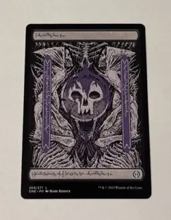 MTG Phyrexian Swamp 269/271 Phyrexia: All Will Be One Full Art Land LP - Image 1