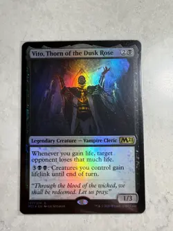 MTG - Vito, Thorn of the Dusk Rose - Core Set 2021 - Foil Near Mint - Image 1