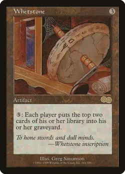2x Whetstone Urza's Saga LP MTG - Image 1