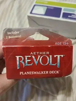 MTG Magic Ajani Valiant Protector Planeswalker Deck Aether Revolt Sealed SEEPICS - Image 3