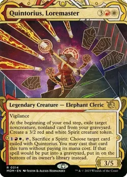 2x Quintorius, Loremaster - Extended Art Showcase March of the Machine NM MTG - Image 1