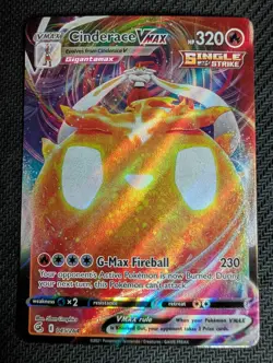 Cinderace VMAX 045/264 Holo VMAX Rare Fusion Strike Pokemon Near Mint - Image 1