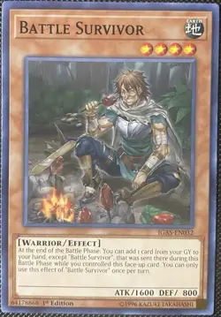 Battle Survivor IGAS-EN032 Ignition Assault 1st Edition - Yugioh Card - Image 1