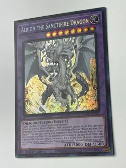 YUGIOH! Albion the Sanctifire Dragon MP24-EN082 Prismatic Secret 1st Edition - Image 2