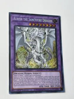 YUGIOH! Albion the Sanctifire Dragon MP24-EN082 Prismatic Secret 1st Edition - Image 3